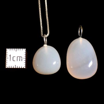 Agate Naturelle - Pendentif pierre roulée (Lot de 20 pièces)