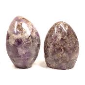 Améthyste à Chevrons - Forme libre n°05 (Lot de 2 pièces)