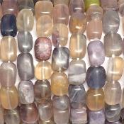 Fluorine Multi - Bracelets pierres roulées carrées (Lot de 5 pièces)