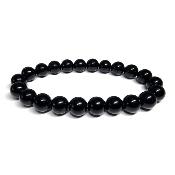 Obsidienne Noire - Bracelets Boules (Lot de 5 pièces)