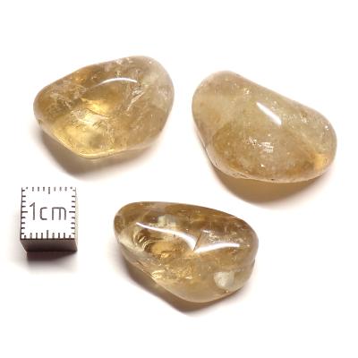 Citrine du Congo - pierre roulée Qualité E (Lot de 250 grammes