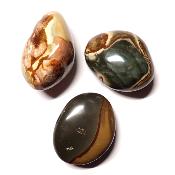 Jaspe Polychrome - galet (Lot de 11 pièces ENVIRON)  