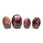 Rhodonite - Forme libre n°09 (Lot de 4 pièces)