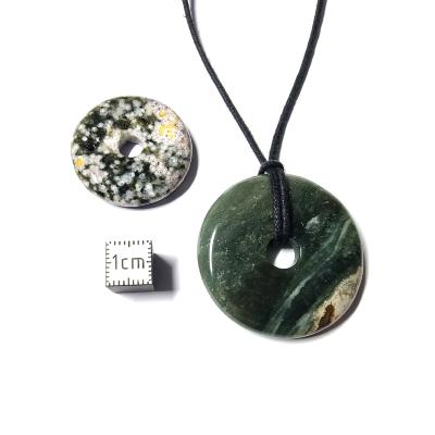 Jaspe Ocean - Donut 3 cm Ø (Lot de 10 pièces)  