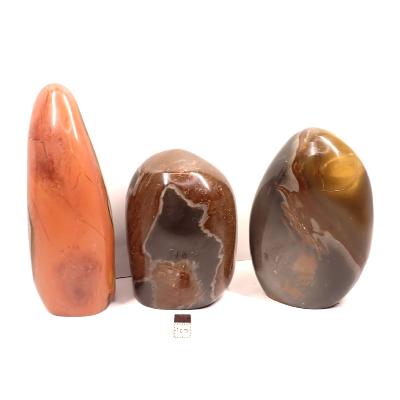 Jaspe Polychrome - Forme libre n°19 ( Lot de 3 pièces )