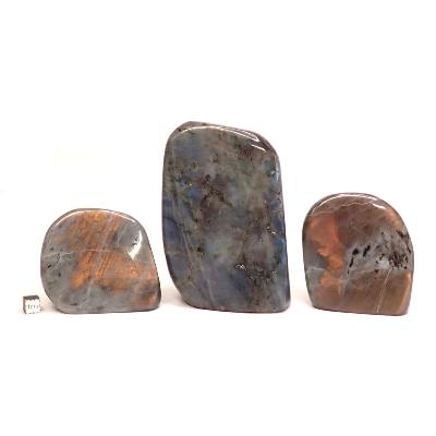 Labradorite "E" - Forme libre n°12 ( Lot de 3 pièces )