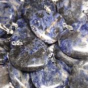 Sodalite - pendentif coeur (Lot de 10 pièces) 