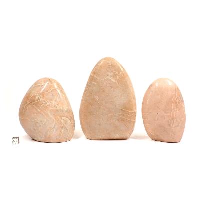 Pierre de Lune Orange - Forme libre n° 07 (Lot de 3 pièces)