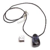 Sodalite avec cordon - pendentif pierre roulé (Lot de 10 pièces) 