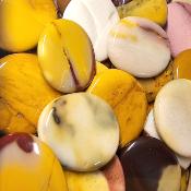 Jaspe Mookaite - mini pierre plate