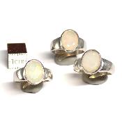 Opale d'Ethiopie Bague Réglable en Argent 15761 (Lot de 3 pièce)