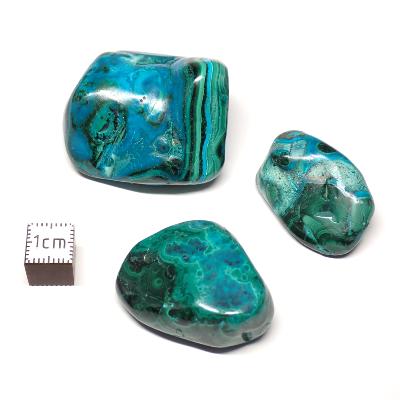 Chrysocolle Malachite - pierre roulée (Lot de 500 grammes)