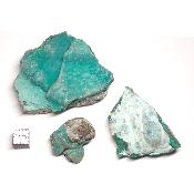 Chrysocolle croute - pierre brute