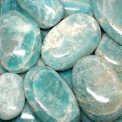 Amazonite - galet (Lot de 50 pièces ENVIRON) 