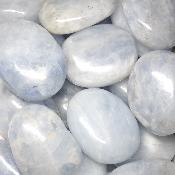 Calcite bleue - galet (Lot de 20 pièces ENVIRON)  