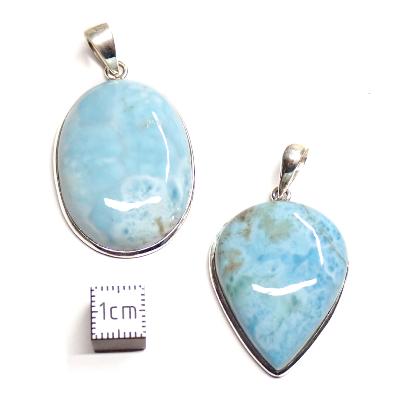 Larimar Pendentifs Argent (Lot de 2 pièces) 2618