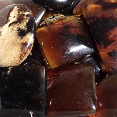 25 Perles D'ambre De Sumatra Percées - Diamètre Environ 10mm - Lot Neuf Pour Création Bijoux