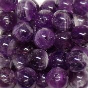 Améthyste - Fil de perles 10 mm (Lot de 40 perles)