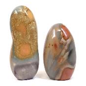 Jaspe Polychrome - Forme libre n°06 ( Lot de 2 pièces )