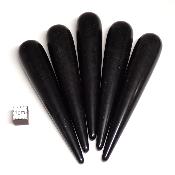 Obsidienne Noir - Base de massage (Lot de 5 pièces)