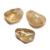 Citrine du Congo - pierre roulée Qualité E (Lot de 250 grammes