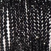 Spinelle noir - Bracelet facetté (Lot de 1 pièce)