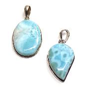 Larimar Pendentifs Argent (Lot de 2 pièces) 2617