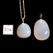 Agate Naturelle - Pendentif pierre roulée (Lot de 20 pièces)