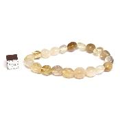 Citrine - Bracelet pierres roulées Qualité "A" (lot de 5 pièces)