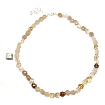 Citrine - Collier pierre roulé Qualité "A"