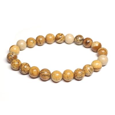 Jaspe Paysage - Bracelets Boules (Lot de 5 pièces)