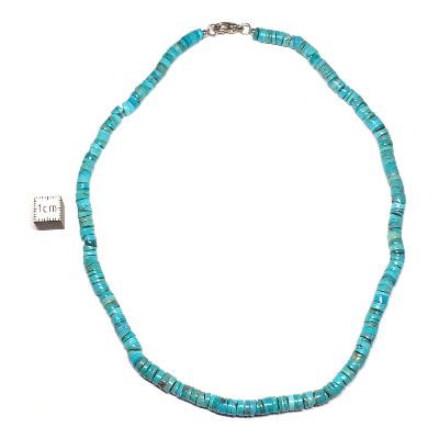 Turquoise - Collier Disque/Tube