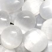 Sélénite - galet petite taille (Lot de 10 pièces)