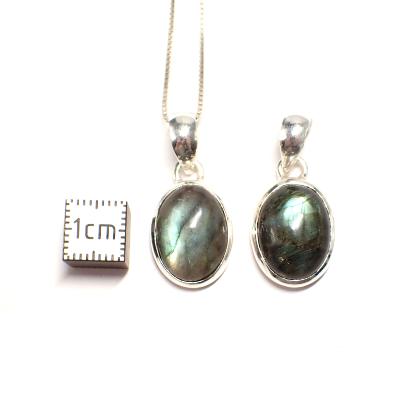 Labradorite - Pendentif en Argent (Lot de 3 pièce)