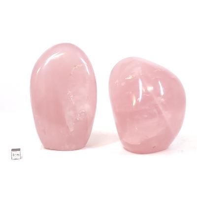 Quartz Rose - Forme libre n° 02 (Lot de 2 pièces)