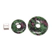 Rubis sur Zoïsite - Donut 3 cm Ø (Lot de 10 pièces)  