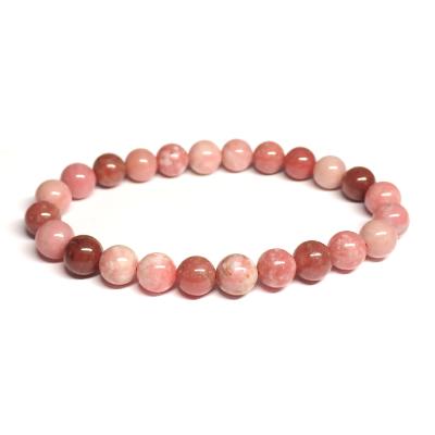 Thulite - Bracelets boules (Lot de 5 pièces)