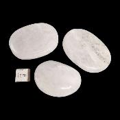 Calcite blanche - mini pierre plate de madagascar