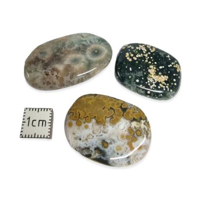 Jaspe Océan - mini pierre plate