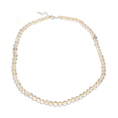 Citrine Qualité "B"- Collier Boule 10 mm