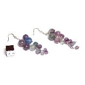 Fluorine Multi - Boucles d'oreilles en grappes (Lot de 10 pièce) 