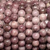 Lépidolite - Collier Boule 6 mm Qualité A