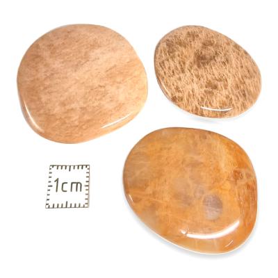 Pierre de Lune Orange - mini pierre plate 