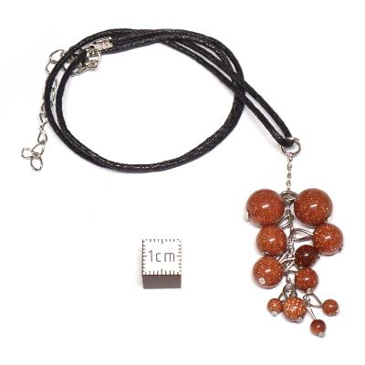 Pierre de Soleil Synthétique - pendentif grappe (Lot de 10 pièces) 