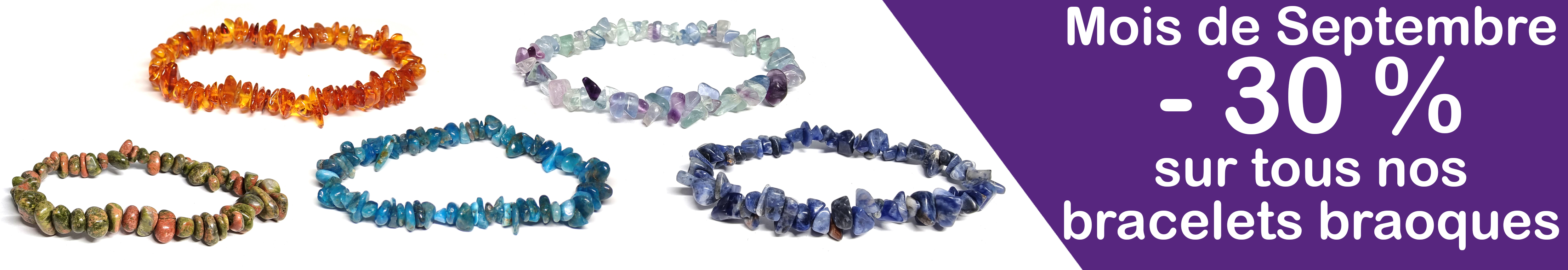 Bracelets baroque -30 % Mois de septembre